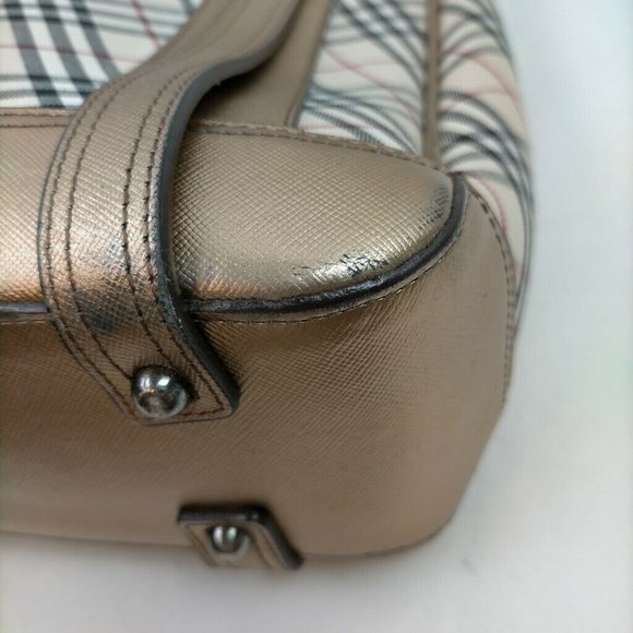 Burberry Shoulder Bag Beiges Canvas - Picture 6 of 10